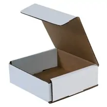 6 x 6 x 2" White Corrugated Mailers