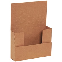 7 1/2 x 5 1/2 x 2" Kraft Easy-Fold Mailers