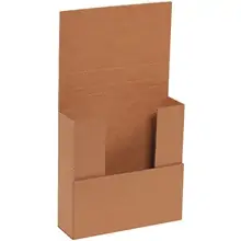 7 1/2 x 7 1/2 x 2" Kraft Easy-Fold Mailers