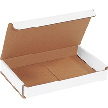 8 x 5 x 1" White Corrugated Mailers