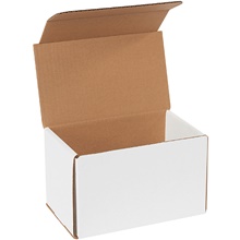 8 x 5 x 5" White Corrugated Mailers