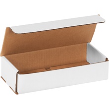 9 x 4 x 2" White Corrugated Mailers