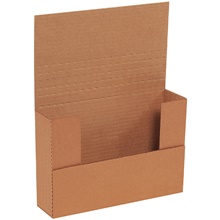 9 5/8 x 6 5/8 x 2 1/2" Kraft Easy-Fold Mailers