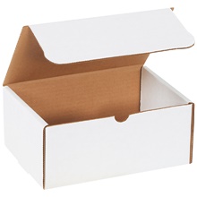 9 x 6 1/4 x 4" White Literature Mailers