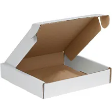 10 x 10 x 2 3/4" White Deluxe Literature Mailers
