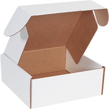 10 x 10 x 4" White Deluxe Literature Mailers