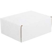 11 1/8 x 8 3/4 x 4" White Deluxe Literature Mailers