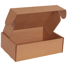 12 1/8 x 9 1/4 x 4" Kraft Deluxe Literature Mailer