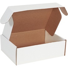 12 1/8 x 9 1/4 x 4" White Deluxe Literature Mailers