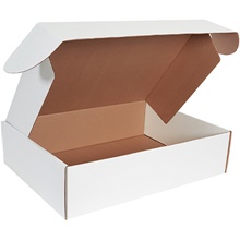 24 x 18 x 6" White Deluxe Literature Mailers