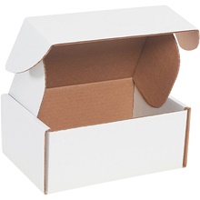 9 x 6 1/2 x 4" White Deluxe Literature Mailer