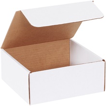 7 1/2 x 7 x 3 1/4" White Literature Mailers