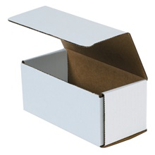 7 1/2 x 3 1/2 x 3 1/4" White Corrugated Mailers