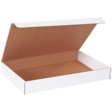 19 x 12 x 2 1/2" White Literature Mailers