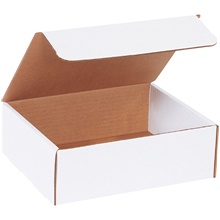 9 x 7 1/2 x 3" White Literature Mailers