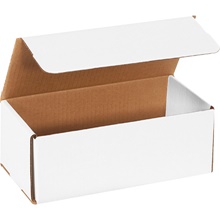 10 x 4 7/8 x 3 3/4" White Corrugated Mailers