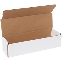 12 x 3 1/2 x 3" White Corrugated Mailers