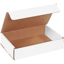 9 x 6 x 2" White Corrugated Mailers
