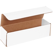 11 1/2 x 3 1/2 x 3 1/2" White Corrugated Mailers