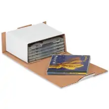 5 5/8 x 5 x 2 9/16" White CD Mailers