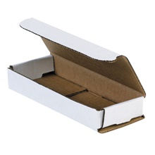 6 1/2 x 2 1/2 x 1" White Corrugated Mailers