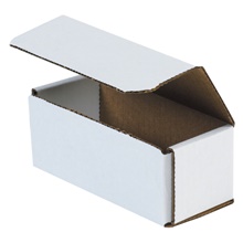 6 x 2 1/2 x 2 3/8" White Corrugated Mailers