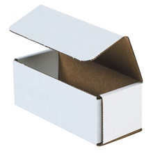 6 1/2 x 2 3/4 x 2 1/2" White Corrugated Mailers