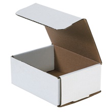 6 1/2 x 4 7/8 x 2 5/8" White Corrugated Mailers