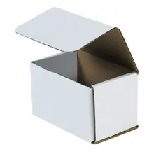 5 1/2 x 3 1/2 x 3 1/2" White Corrugated Mailers