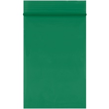 2 x 3" - 2 Mil Green Reclosable Poly Bags