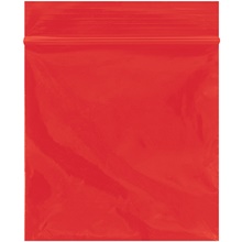 3 x 3" - 2 Mil Red Reclosable Poly Bags