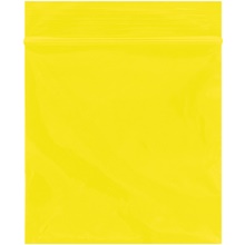 3 x 3" - 2 Mil Yellow Reclosable Poly Bags