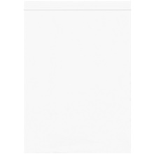 9 x 12" - 2 Mil White Reclosable Poly Bags