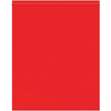 10 x 12" - 2 Mil Red Reclosable Poly Bags