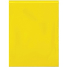 12 x 15" - 2 Mil Yellow Reclosable Poly Bags