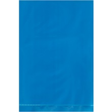 4 x 6" - 2 Mil Blue Flat Poly Bags (100 Pack)
