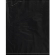 12 x 15" - 2 Mil Black Flat Poly Bags