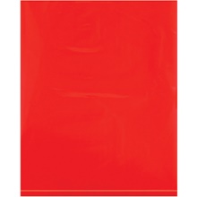 12 x 15" - 2 Mil Red Flat Poly Bags