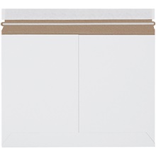 12 1/4 x 9 3/4" White Side Loading Stayflats Lite® Mailers