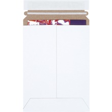 6 x 8" White Self-Seal Stayflats Plus® Mailers