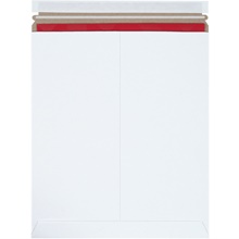 12 3/4 x 15" White Self-Seal Stayflats Plus® Mailers