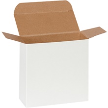 4 1/2 x 1 7/8 x 4 1/2" White Reverse Tuck Folding Cartons