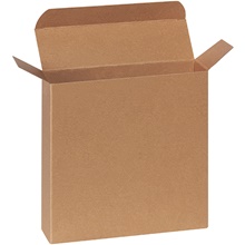 7 1/4 x 2 x 7 1/4" Kraft Reverse Tuck Folding Cartons