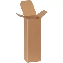 2 1/2 x 2 1/2 x 8" Kraft Reverse Tuck Folding Cartons