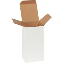 3 x 3 x 6" White Reverse Tuck Folding Cartons