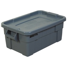 28 x 18 x 11" Gray Brute® Totes with Lid