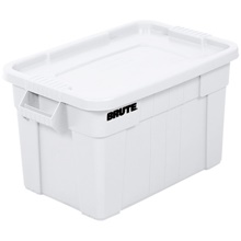 28 x 18 x 15" White Brute® Totes with Lid