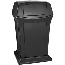 Rubbermaid® Ranger® Trash Can - 45 Gallon, 2-Way, Black