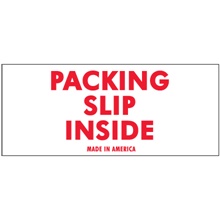 2 x 4" - "Packing Slip Inside" Labels