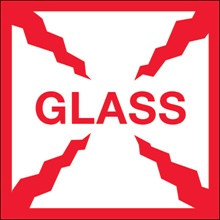 4 x 4" - "Glass" Labels
